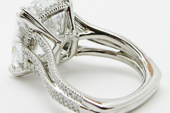 11.50 carats Cushion Cut Diamond Ring