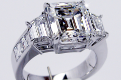 Em Cut   Traps Engagement Ring
