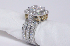 Engagement Ring with Eternity Bands